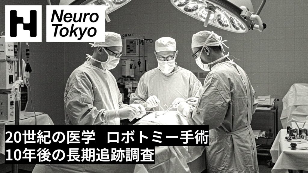 【ロボトミー手術】10年後の長期追跡調査が明らかにする精神疾患治療の実態【20世紀の医学】 - Neuro Tokyo